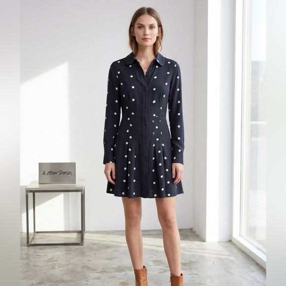 & Other Stories Dresses & Skirts - And Other Stories Pleated Shirt-Dress: Eligible 3/$25